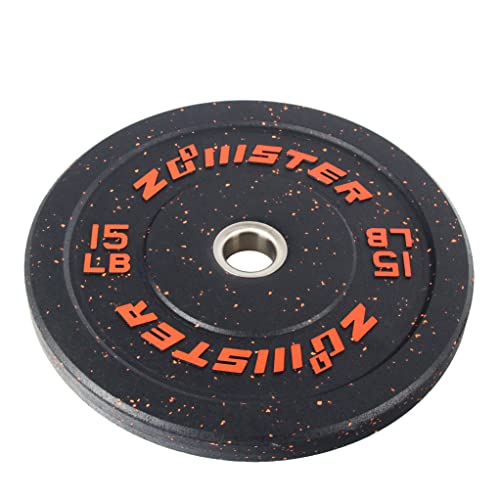 Zoomster 260LB Bumper Plate High Bounce Bumper Weight Plate Black Yellow White Green Blue Red