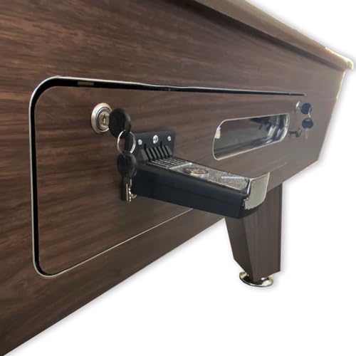 SIMBASHOPPING USA 7FT Coin Operated Pool Table Green - Competition Green, Brown