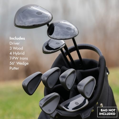 STIX Golf 9 Club Set Right Handed Stiff Flex X-Short Black