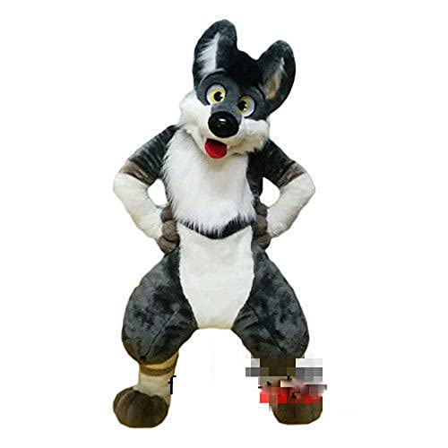 FurryMascot Digitigrade Bent Leg Fursuit Fullsuit White