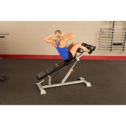 Body-Solid SAB500 Pro Clubline Ab/Hyper Bench Gray