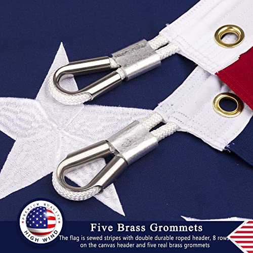 DANF FLAG American Flag 30x50 ft Super Tough Tearproof Spun Polyester