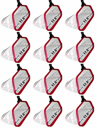 ProTuff Products 12 Pack Case - 18" Ultra Fine Mesh Pool Silt Net - Red