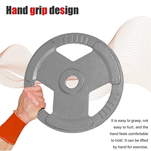 Generic Olympic Weight Plate Set 262LB Rubber Grip for Strength Training