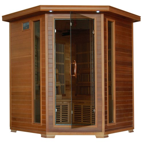 Blue Wave Radiant Saunas BSA1320 Whistler Cedar Infrared Sauna 3-4 Person