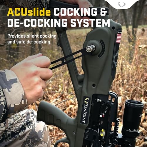 TenPoint Turbo X Crossbow Vektra - 415 FPS with 100-Yard RangeMaster Scope & ACUslide System