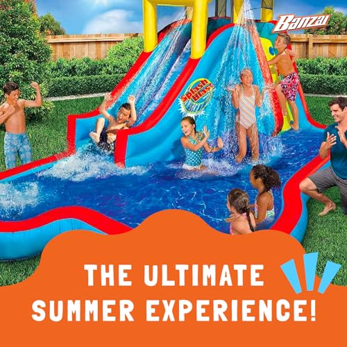 BANZAI Slide 'N' Soak Inflatable Water Park Small