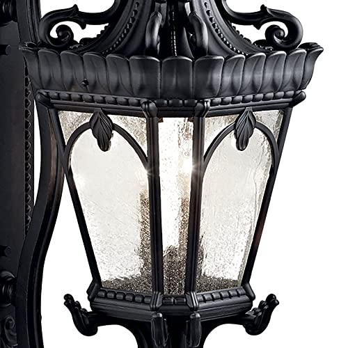 Bailey Street Home 4 Light Outdoor Wall Mount 37.75" Tall 14" Wide Londonderry Finish Clear