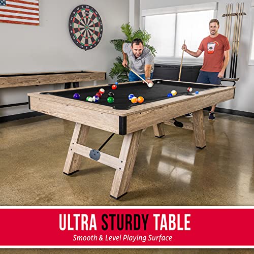 GoSports 7 ft Modern Billiards Pool Table Black