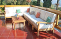 TeakStation Sunbrella Fabric Cushions for Napa 8pc Sectional Sofa Set