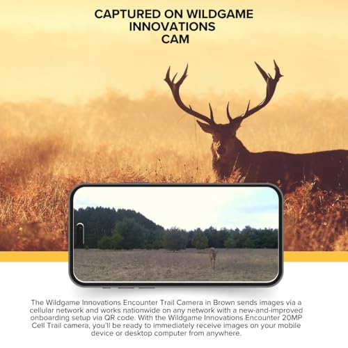 Wildgame Innovations Encounter 20MP Cellular Trail Camera Bundle with 32GB Ultra SDHC Card and 4-in-1 USB Reader