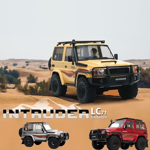 JIKEFUN RC Car LC71 RTR 4WD Rock Crawler Red