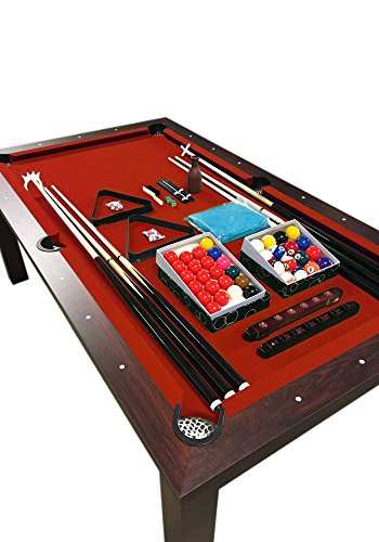 Simba USA Pool Table 7FT Model Vulcan Snooker Full Accessories Brown