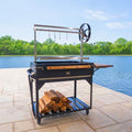 Backyard Discovery Argentine Santa Maria Wood Fire & Charcoal BBQ Grill Black