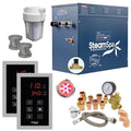 SteamSpa 10.5kW Steam Sauna Generator Executive Bundle 240V Brushed Nickel