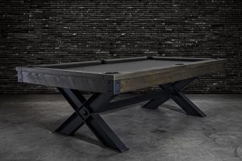 Empire USA Nixon Billiards - Portland Slate Billiard Pool Table Barnwood