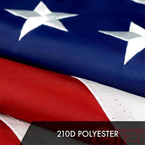 G128 American USA Flag 3x5 Ft Embroidered Stars Sewn Stripes Brass Grommets 100 Pack