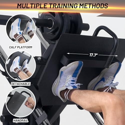 GarveeLife Adjustable Leg Press Machine Black