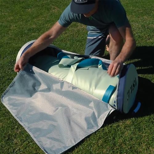 ISLE Surf and SUP Pioneer 3.0 Inflatable Stand Up Paddle Board Ice/Lumin/Slate