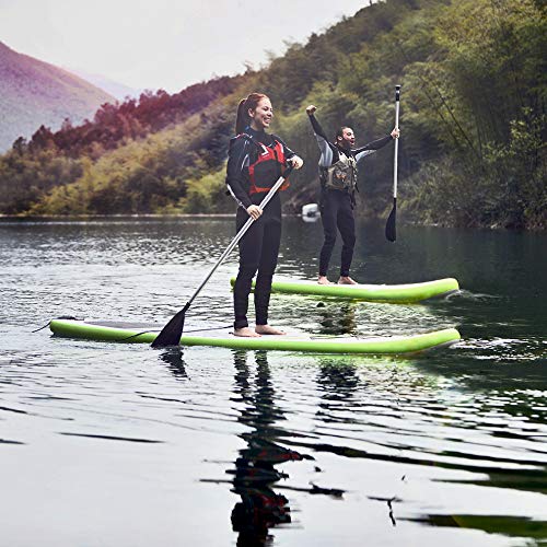 Blue Wave Sports Manta Ray Inflatable Paddleboard 12-Foot Green/White