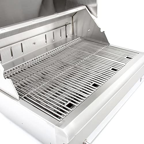 Blaze Outdoor Products 32-Inch Stainless Steel Charcoal Grill with Adjustable Charcoal Tray