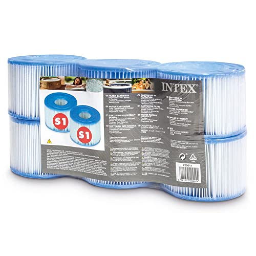 Intex PureSpa Plus 6-Person Inflatable Hot Tub with Filter Cartridges Gray