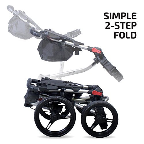 Bag Boy Quad XL Golf Cart Matte Black/Red