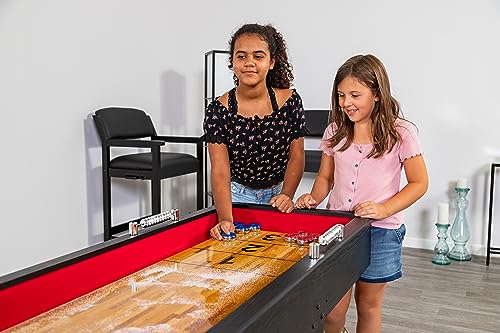 Hathaway Avenger Shuffleboard 9-Foot for Family Game Rooms Black