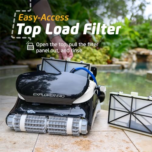 Dolphin Explorer E40 Wi-Fi Robotic Pool Vacuum Cleaner Black