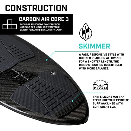 Ronix Carbon Air Core 3 Wakesurf Board Skimmer 4'9" Black