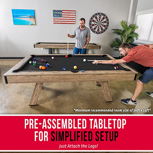 GoSports 7 ft Modern Billiards Pool Table Black
