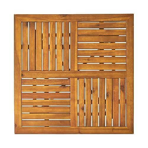 Christopher Knight Home Hermosa 5-Pc Acacia Wood Dining Set Teak Finish