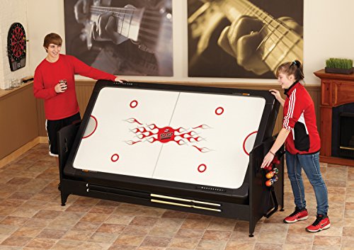 Fat Cat Original 3-in-1 Pockey Multi-Game Table - Air Hockey, Billiards, Table Tennis Green