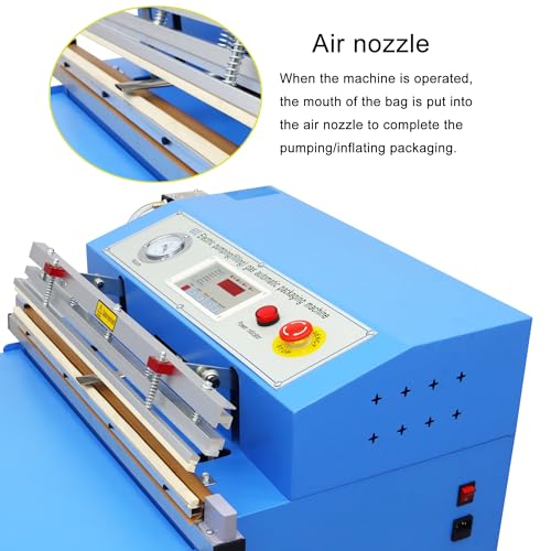 HQHAOTWU Commercial Vacuum Sealer Outside Pumping 23.6inch Blue