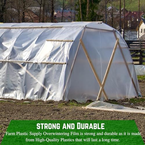 Farm Plastic Supply String Reinforced 6 Mil White Plastic Sheeting 20' x 150' White