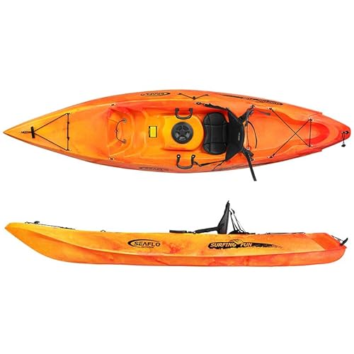 SEAFLO Premium Sit-on Kayak RNA104 Yellow/Red 10' 5