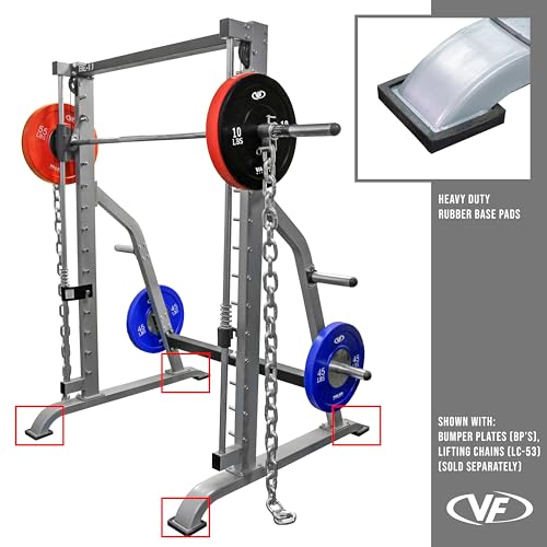 Valor Fitness Smith Machine Home Gym Equipment Metallic Grey