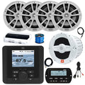 Enrock Marine JBL JAM5000N Marine Bluetooth Receiver with Speakers and Subwoofer White