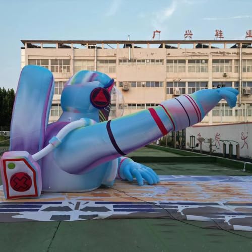 HOAELOS Giant Inflatable Astronaut 26 Feet with LED Lights for Music Festival and Outdoor Decorations