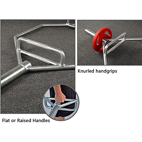VEITEOX FTY Olympic Hex Bar Trap Bar Hex Weight Lifting Barbell Bar