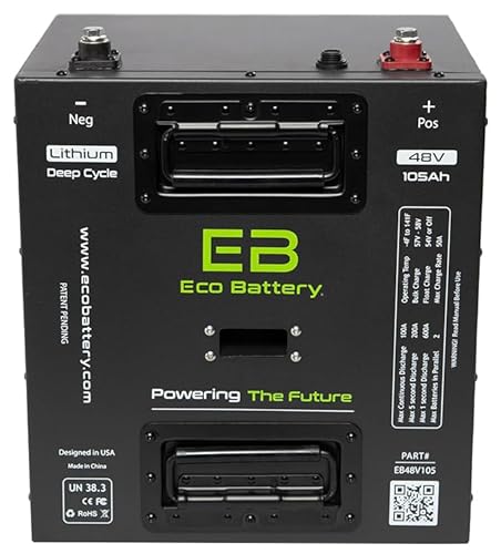 MODZ Eco Battery 48V 105AH Lithium Bundle for Club Car Precedent Golf Carts