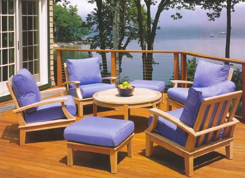 WholesaleTeakFurniture Sunbrella Fabric Cushions for Somer 7pc Lounge Chair Set