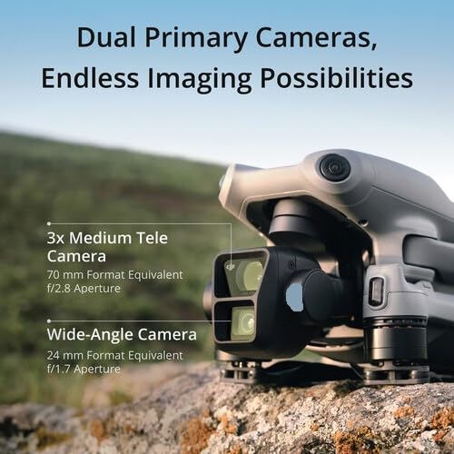 Koozam DJI Air 3 Drone Fly More Combo 4K HDR Black