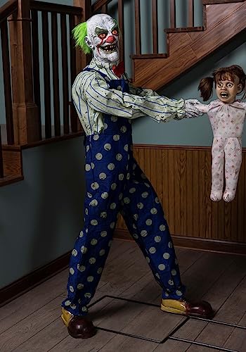 Seasonal Visions Clowns Tug of War Animated Prop Red