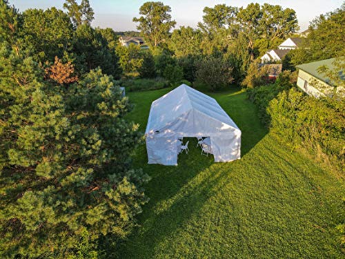 Shade Tree Tents & Carports Heavy Duty 20' x 40' Event Tent Canopy with Sidewalls White