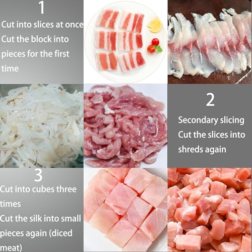 HQHAOTWU Electric Meat Grinder Stainless Steel Silver