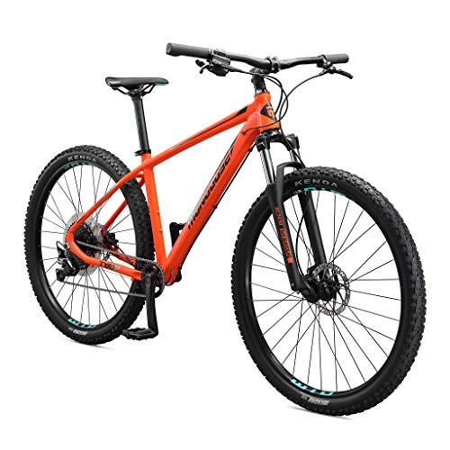Mongoose Tyax Comp Adult Mountain Bike 29-Inch Wheels Tectonic T2 Aluminum Frame Rigid Hardtail Hydraulic Disc Brakes Mens Large Frame Orange
