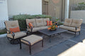 Patio Land Santa Anita Outdoor Patio 6pc Seating Group Dark Bronze