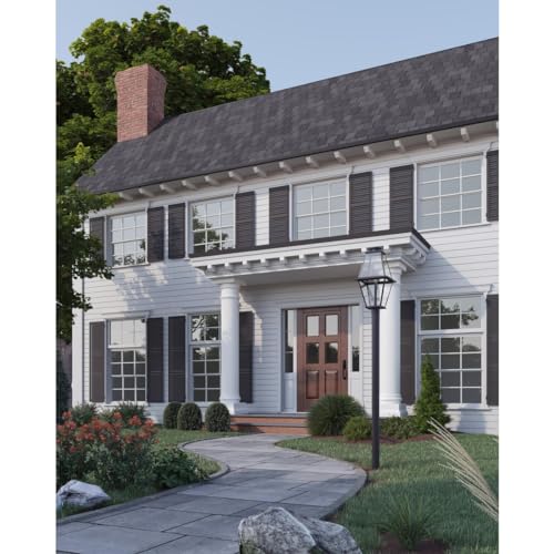 Progress Lighting Bradshaw Collection One-Light Outdoor Post Lantern Textured Black