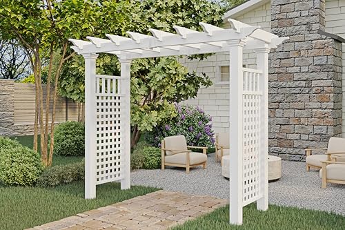Vita Fairfield Grande Vinyl Arbor 111"x86" White